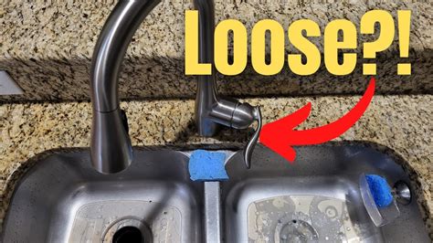 moen kitchen faucet handle loose|DIY: Tightening a loose Moen kitchen faucet handle